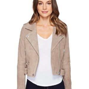 Blank NYC Women's Leather Jacket Sand Stoner